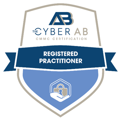 CMMC Registered Practitioner certification badge